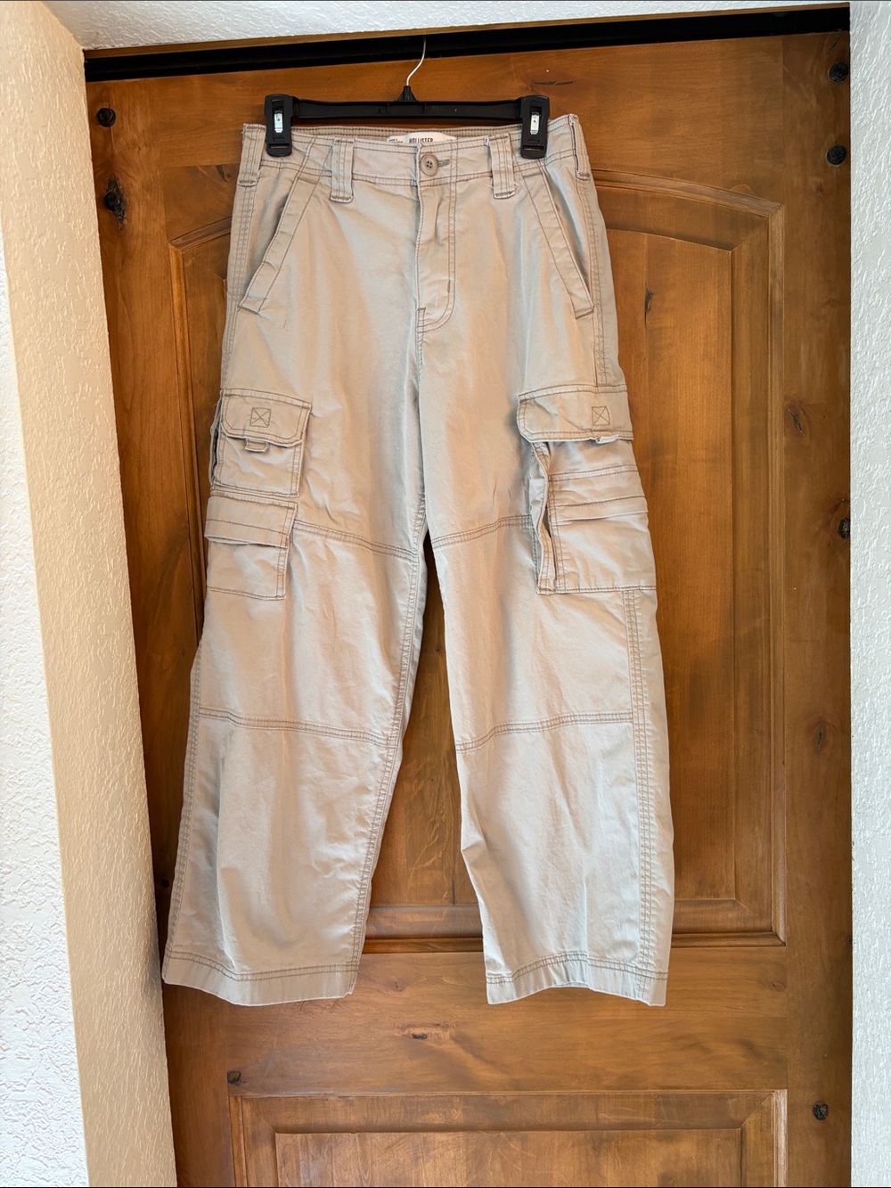Hollister Light Khaki Cargo Pants